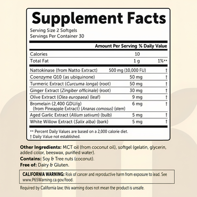 Nattokinase 10,000 FU+ Softgels