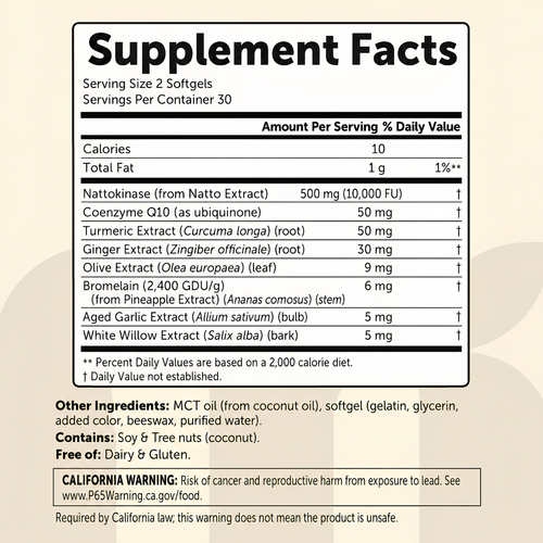 Nattokinase 10,000 FU+ Softgels