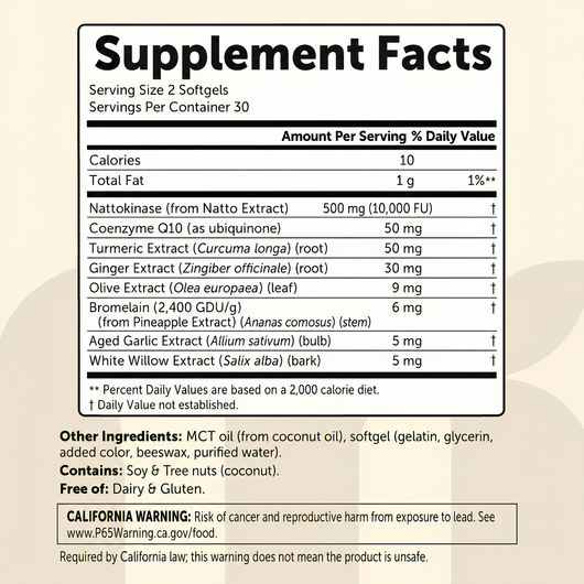 Nattokinase 10,000 FU+ Softgels