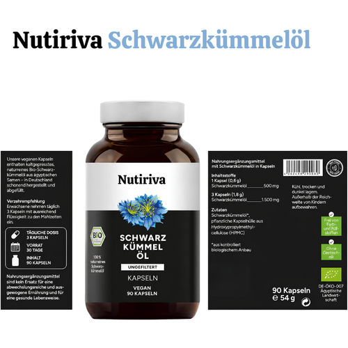 Organic Black Cumin Oil Capsules